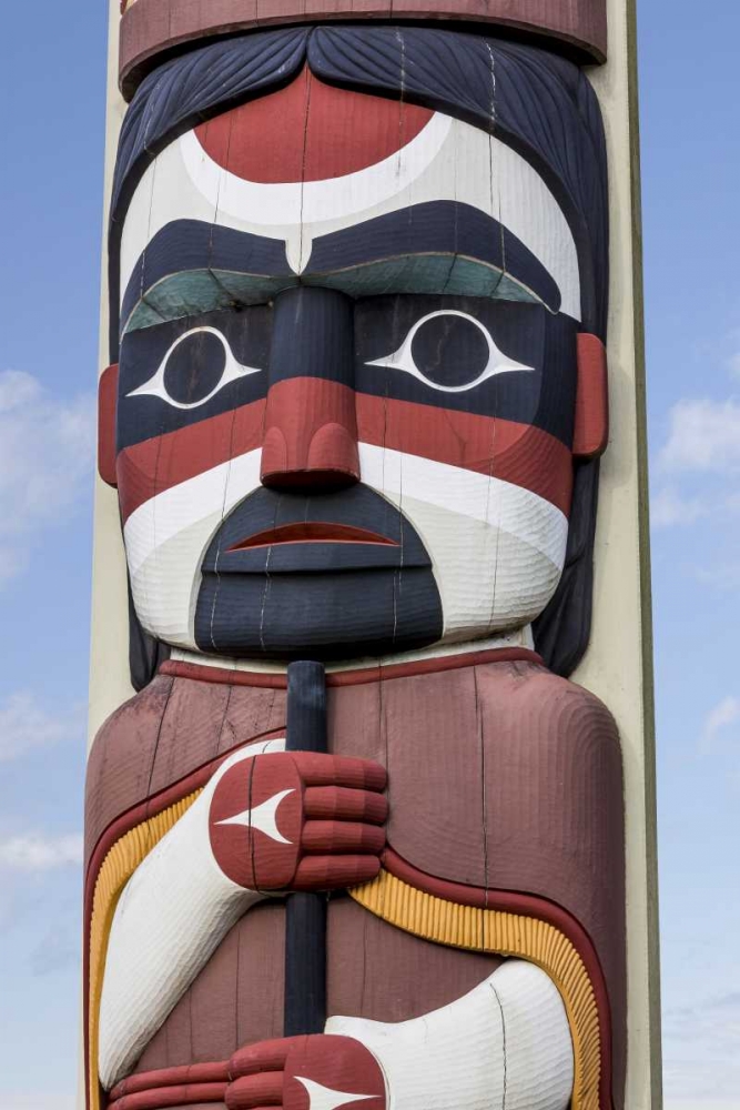 USA, Washington State, Jamestown Totem art PR